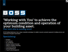 Tablet Screenshot of bossaustralia.com.au